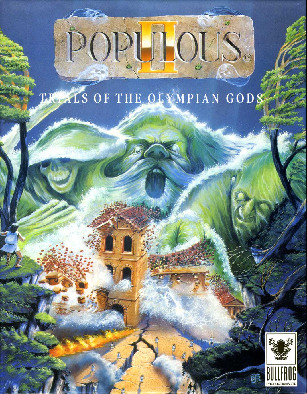 Populous 2 - Trials Of The Olympian Gods — box-2D (UK)