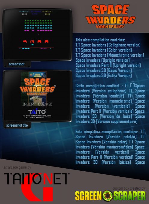 Space Invaders Anniversary — box-2D-back (SS)