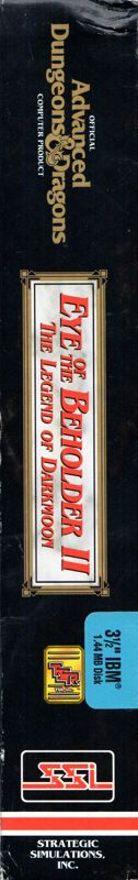 Eye Of The Beholder 2 - The Legend Of Darkmoon — box-2D-side (US)