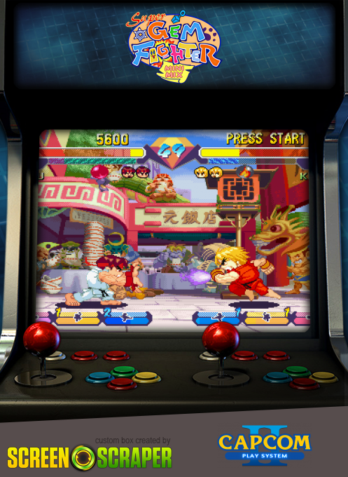 Super Gem Fighter: Mini Mix — box-2D (SS)