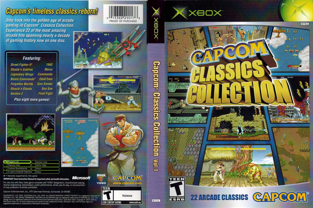 Capcom Classics Collection Vol. 1 — box-texture (US)