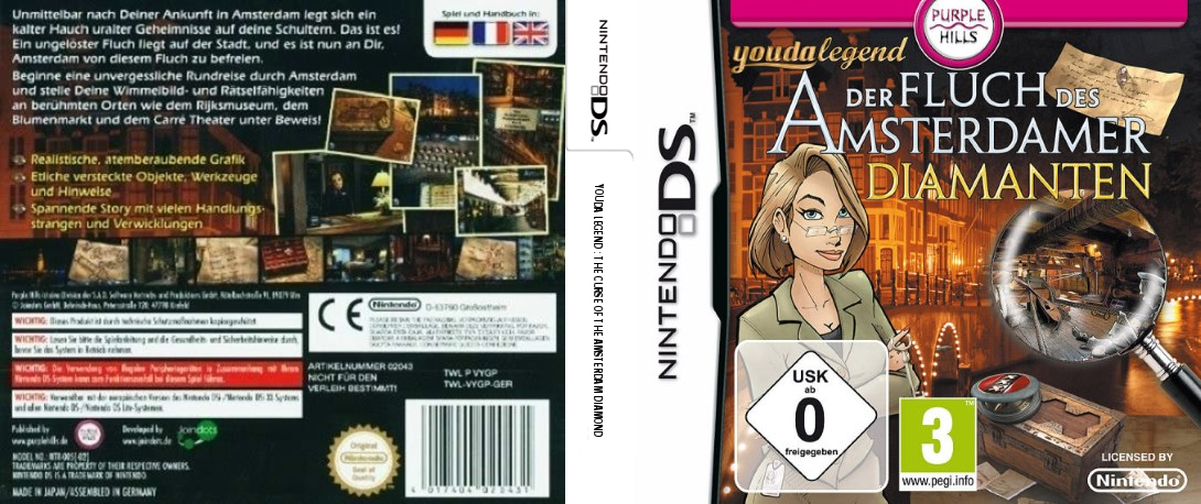 Youda Legend - The Curse of the Amsterdam Diamond — box-texture (DE)