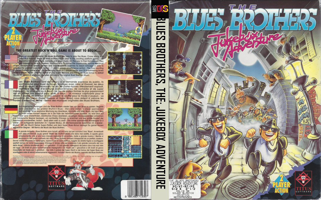 Blues Brothers, The - Jukebox Adventure — box-texture (US)