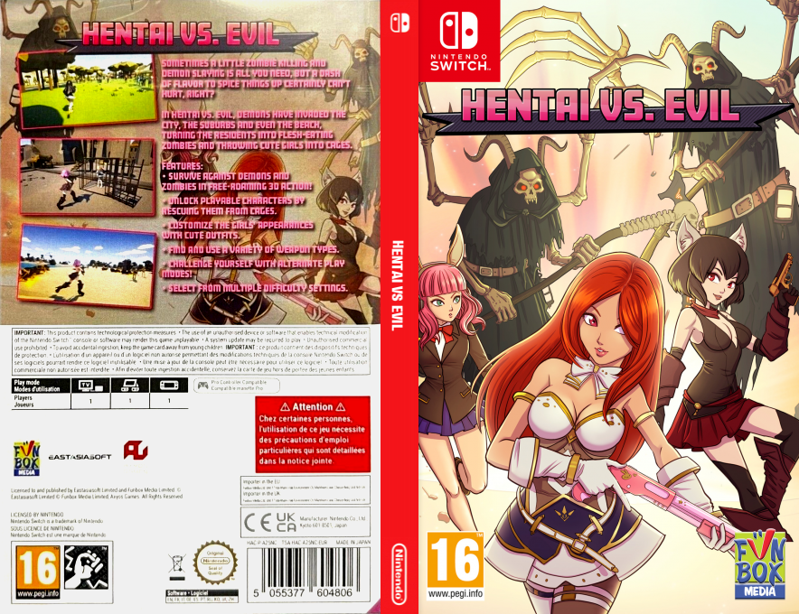 Hentai vs Evil — box-texture (EU)