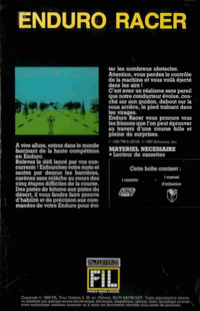 Enduro Racer — box-2D-back (EU)