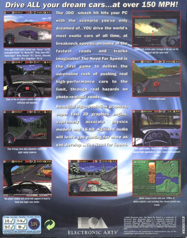 Road and Track Presents - The Need for Speed — box-2D-back (EU)