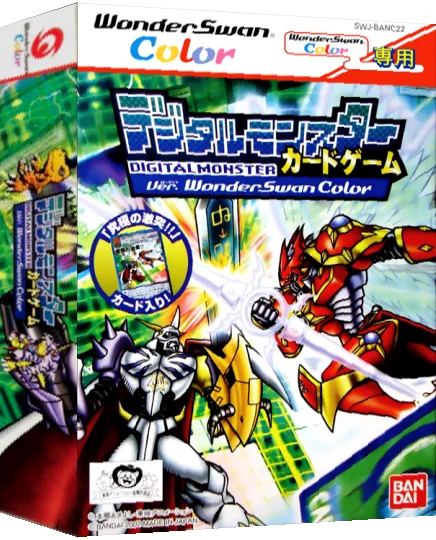 Digital Monster Card Game - Ver. WonderSwan Color — box-3D (JP)