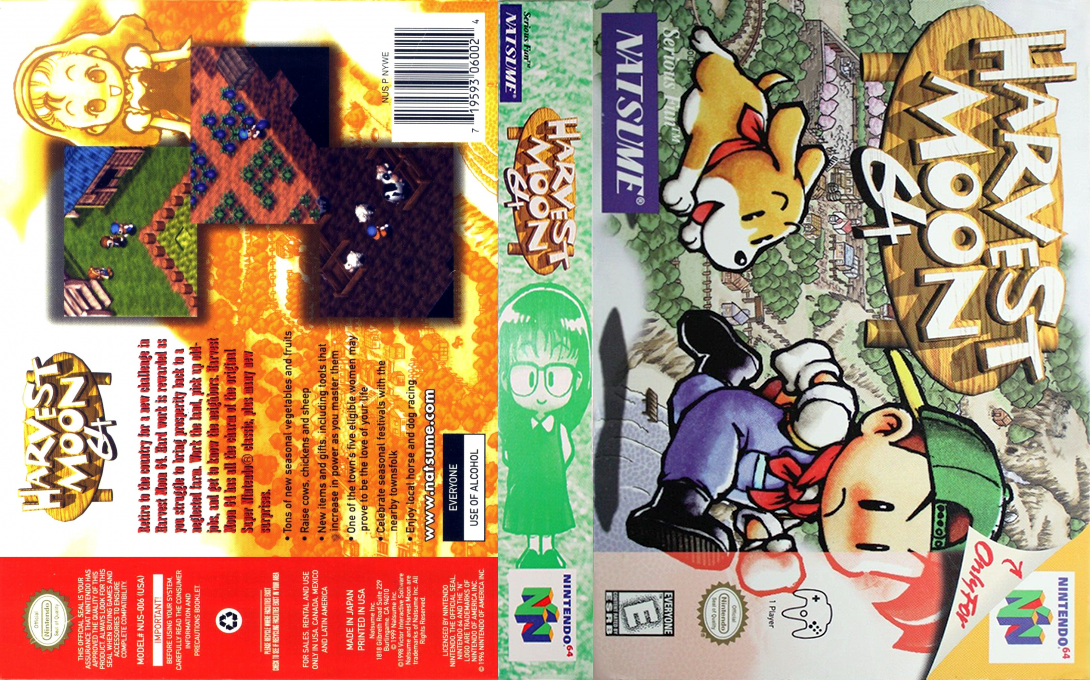 Harvest Moon 64 — box-texture (US)