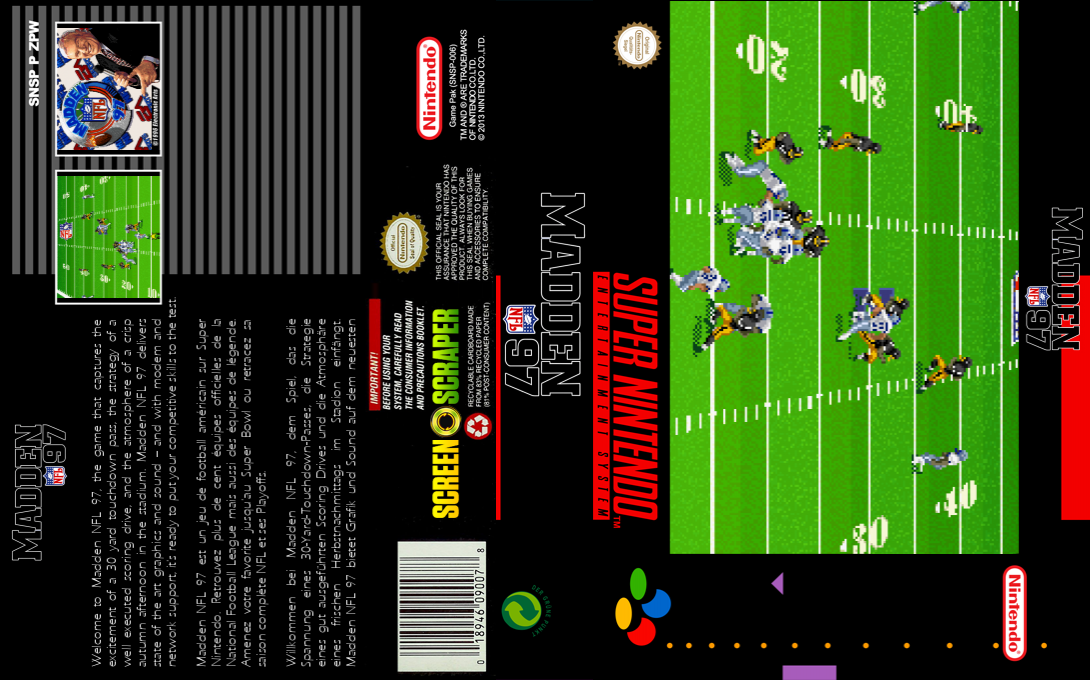 Madden NFL 97 — box-texture (SS)