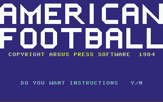 American Football — sstitle (EU)