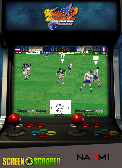 Virtua Striker 2 Ver. 2000 — box-2D (SS)