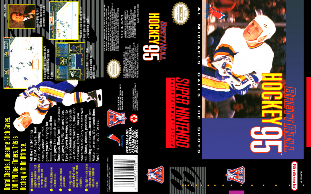 Brett Hull Hockey 95 — box-texture (US)