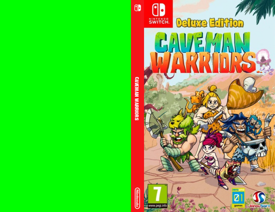 Caveman Warriors — box-texture (EU)