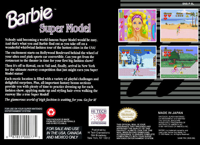 Barbie - Super Model — box-2D-back (US)