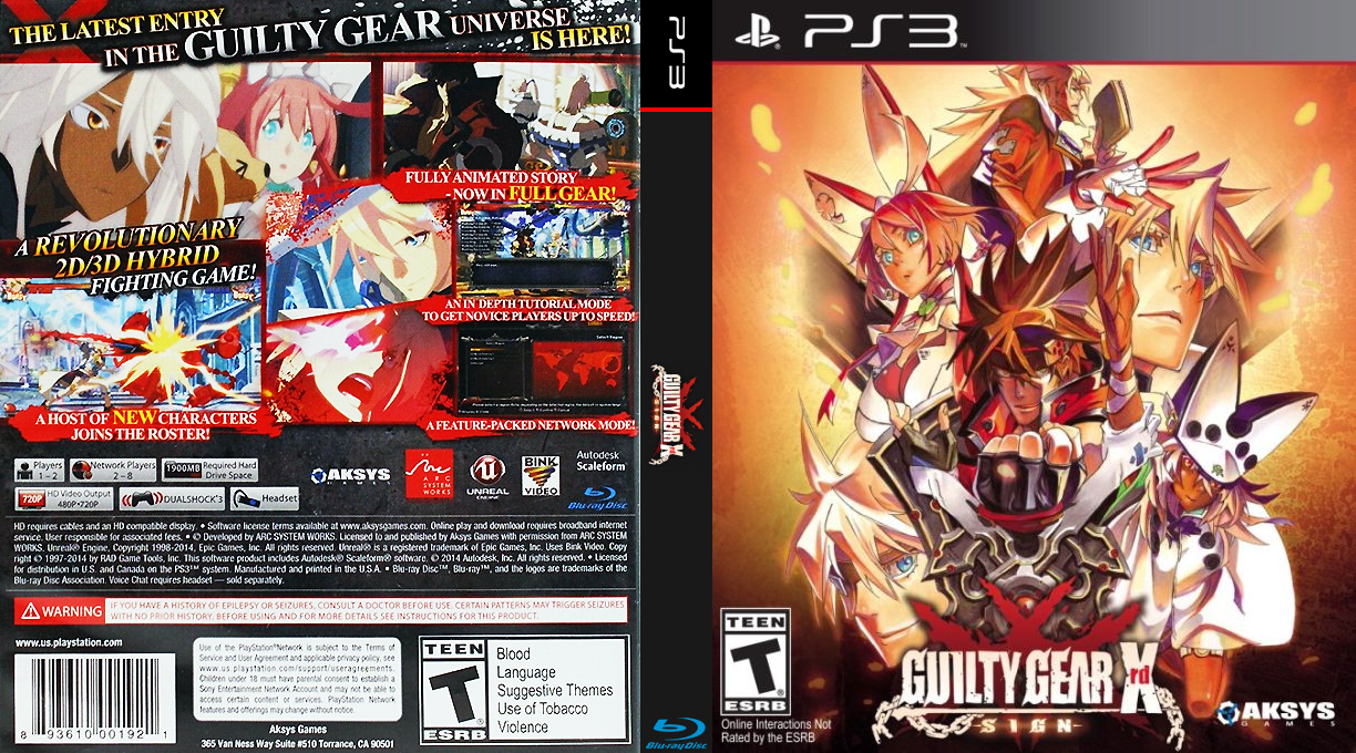 Guilty Gear Xrd - Sign — box-texture (US)