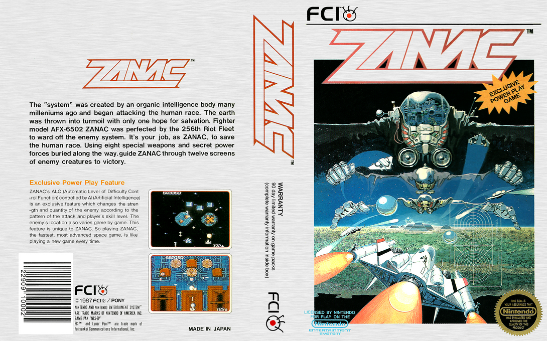 Zanac — box-texture (US)
