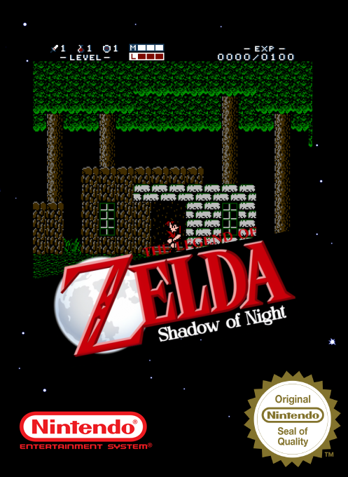 The Legend Of Zelda II: Shadow Of Night — box-2D (SS)