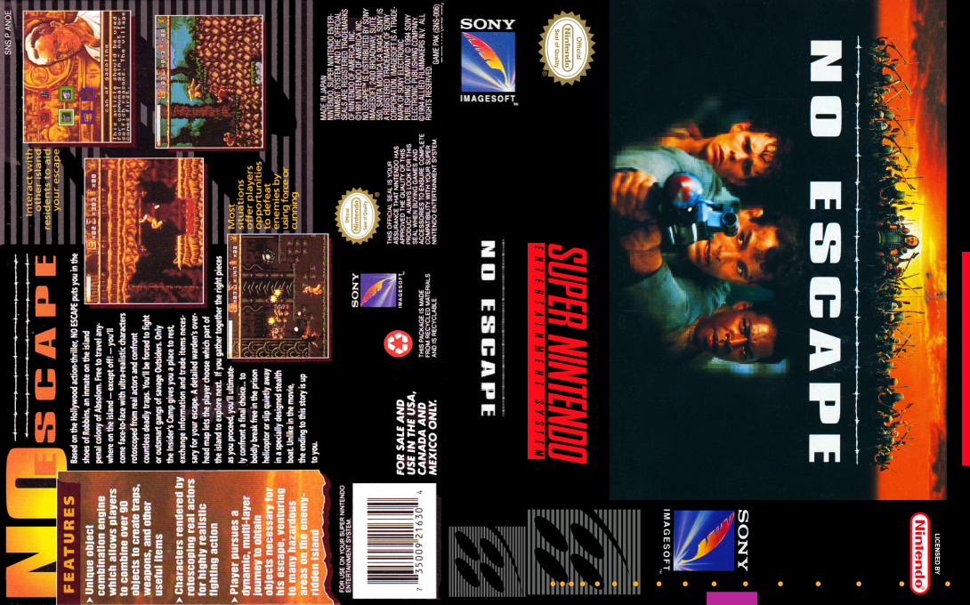 No Escape — box-texture (US)