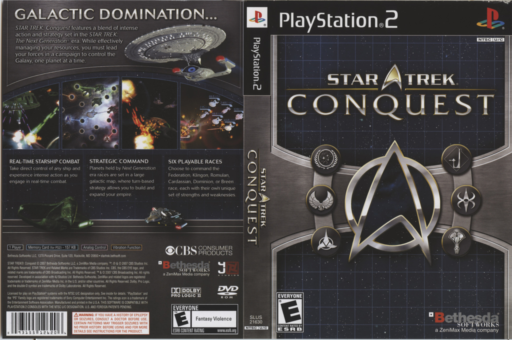 Star Trek - Conquest — box-texture (US)