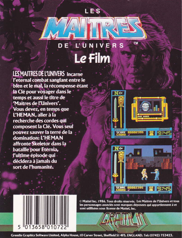 Masters Of The Universe - The Movie — box-2D-back (FR)