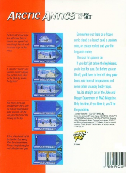 Spy Vs Spy 3 - Artic Antics — box-2D-back (US)