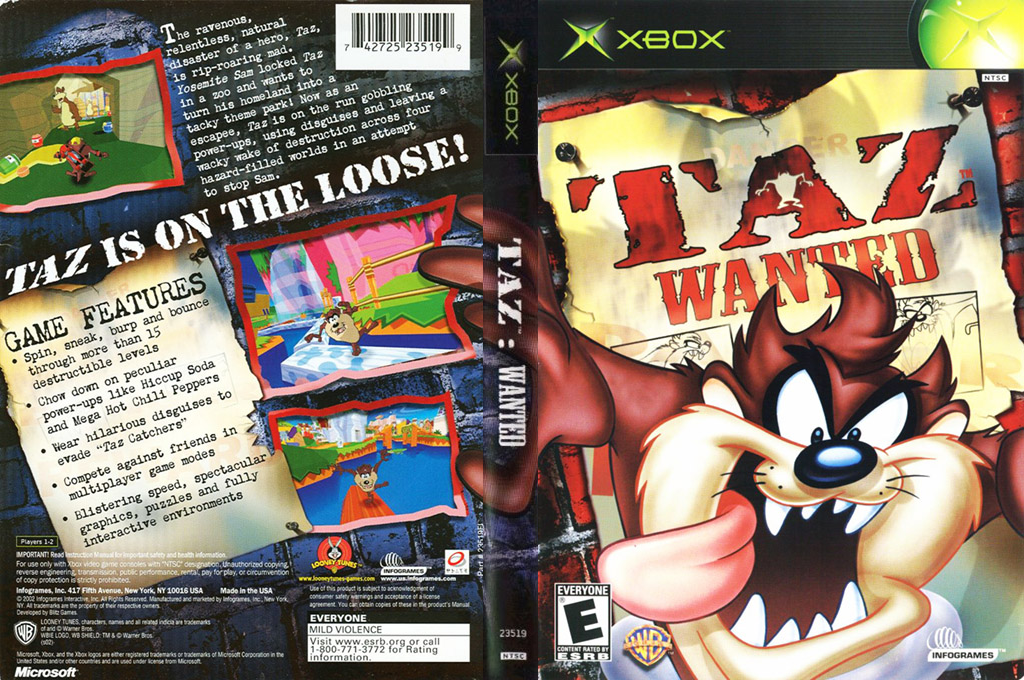 Taz - Wanted — box-texture (US)