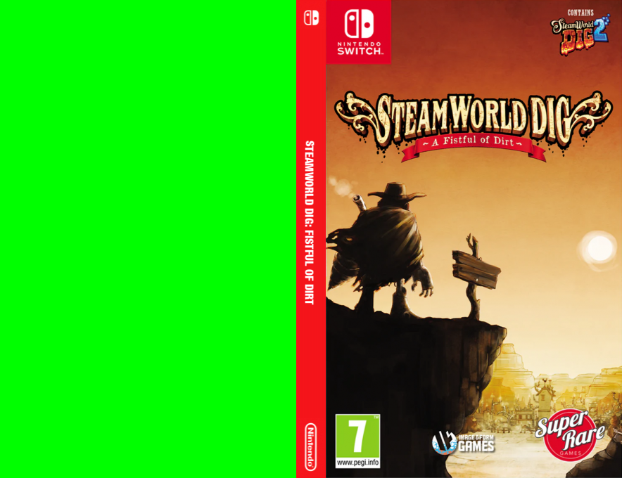 SteamWorld Dig - Fistful of Dirt — box-texture (EU)
