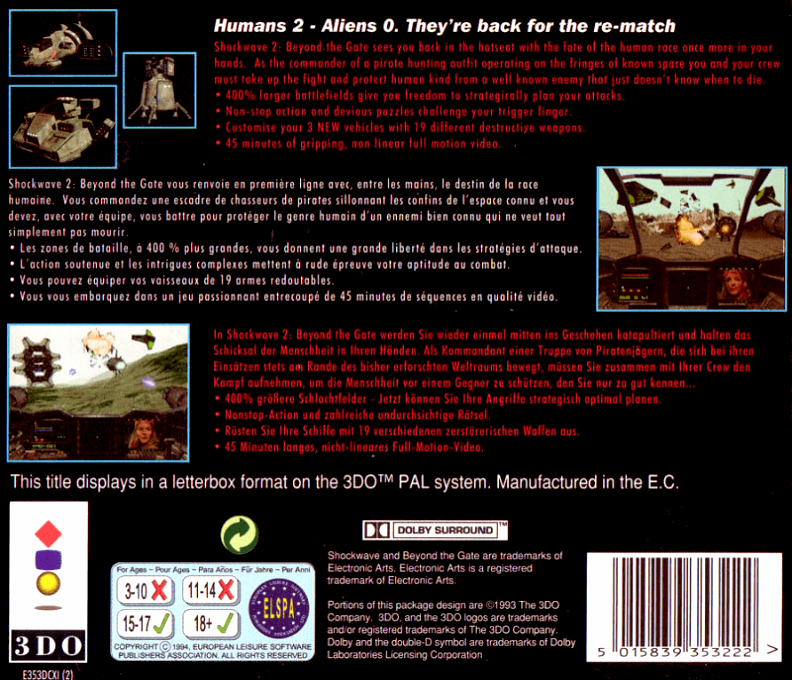 Shockwave 2 - Beyond the Gate — box-2D-back (EU)