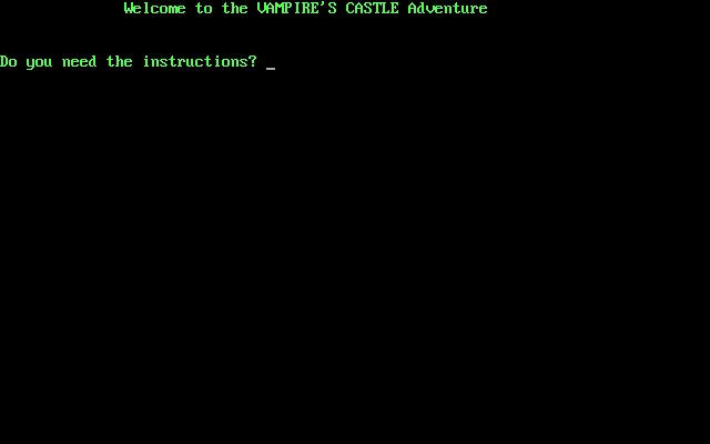 Vampire's Castle Adventure box art