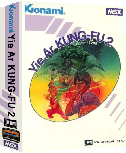 Yie Ar Kung-Fu II - The Emperor Yie-Gah — box-3D (EU)
