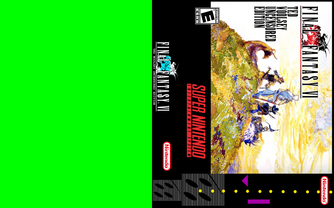 Final Fantasy VI : Ted Woolsey Uncensored Edition — box-texture (US)