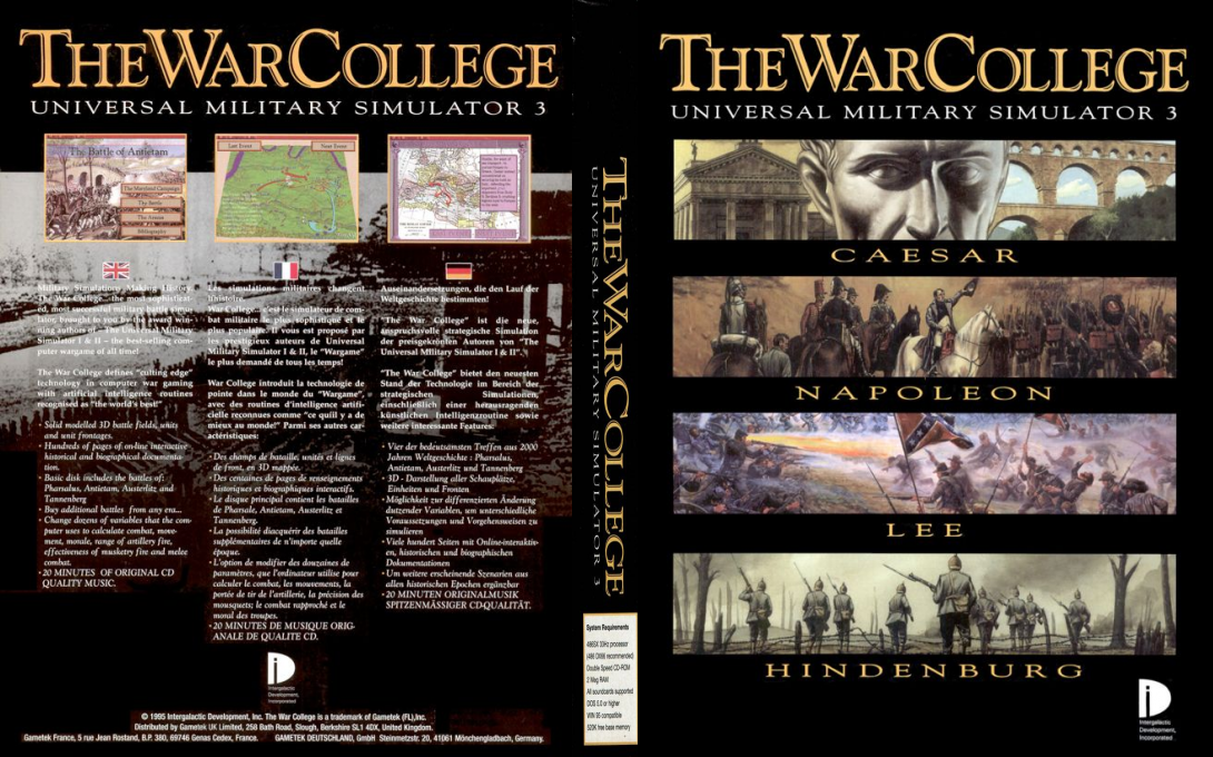 War College, The - Universal Military Simulator 3 — box-texture (EU)