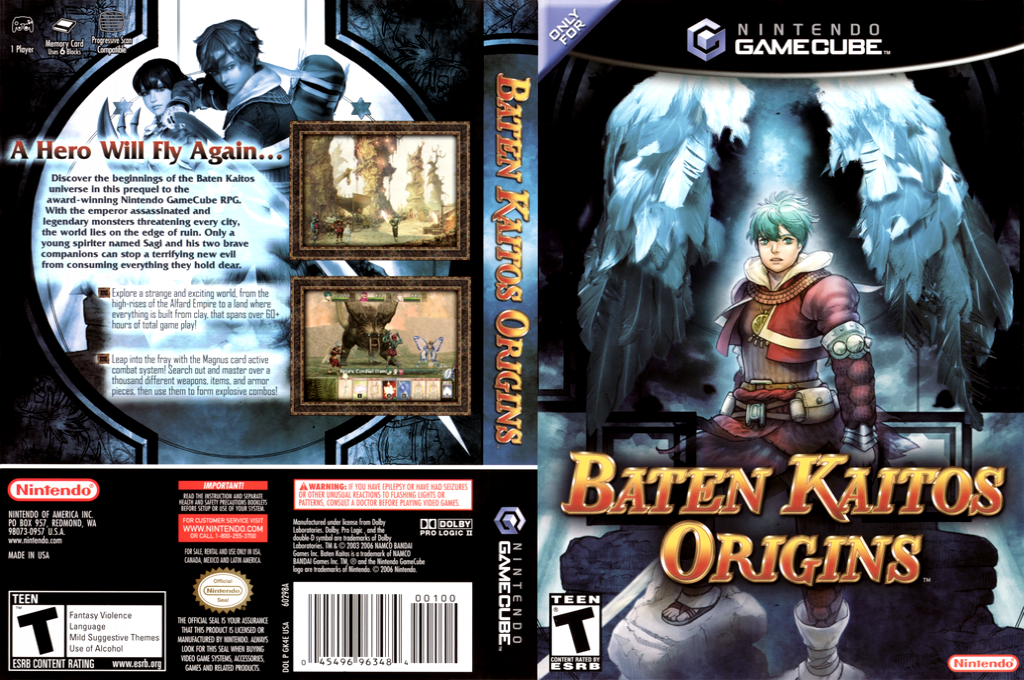 Baten Kaitos II - Hajimari no Tsubasa to Kamigami no Shishi — box-texture (US)