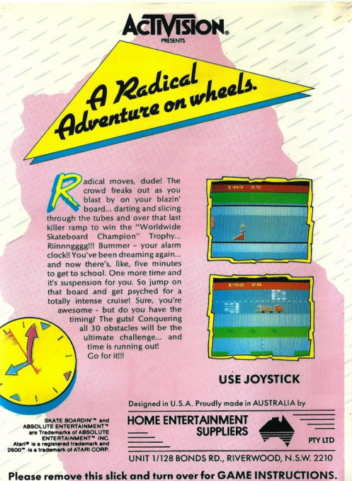 Skate Boardin' — box-2D-back (AU)