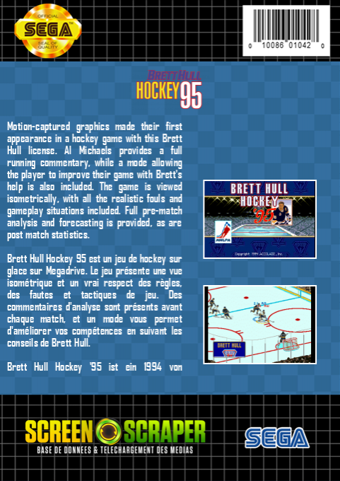 Brett Hull Hockey '95 — box-2D-back (SS)