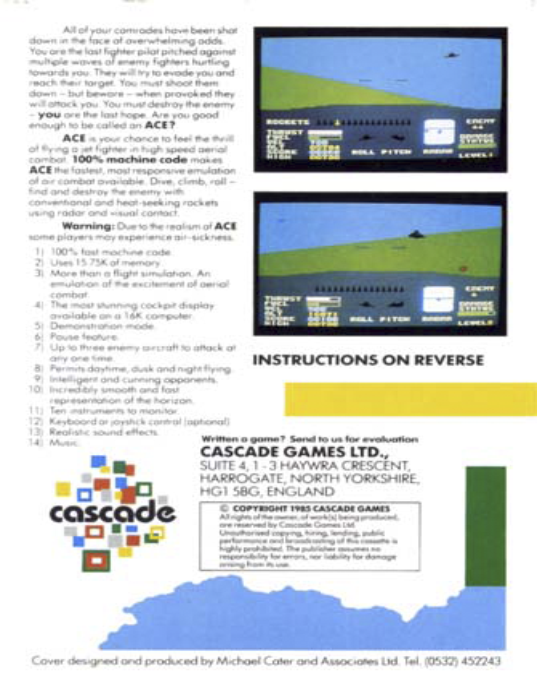 Ace - Air Combat Emulator — box-2D-back (WOR)