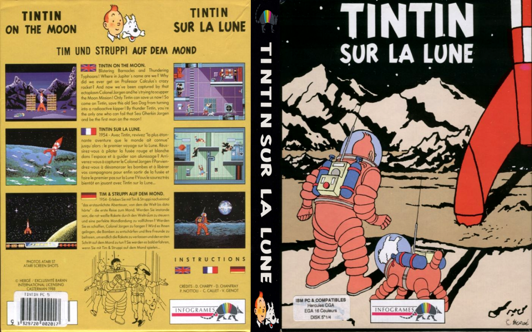 Tintin On The Moon — box-texture (FR)