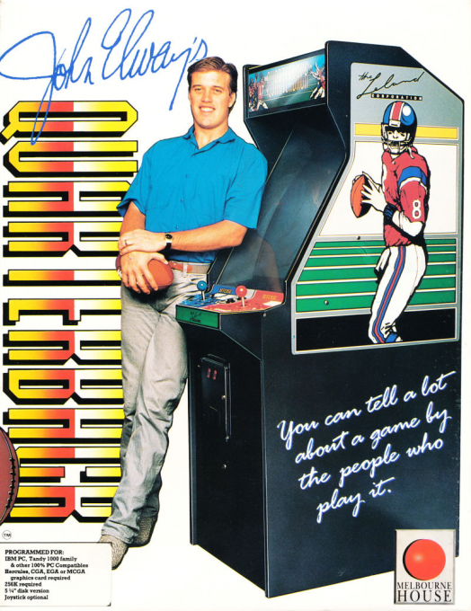 John Elway's Quarterback box art