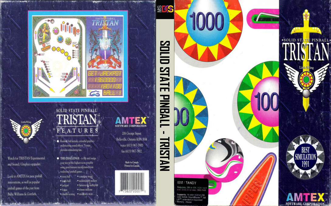 Solid State Pinball - Tristan — box-texture (US)