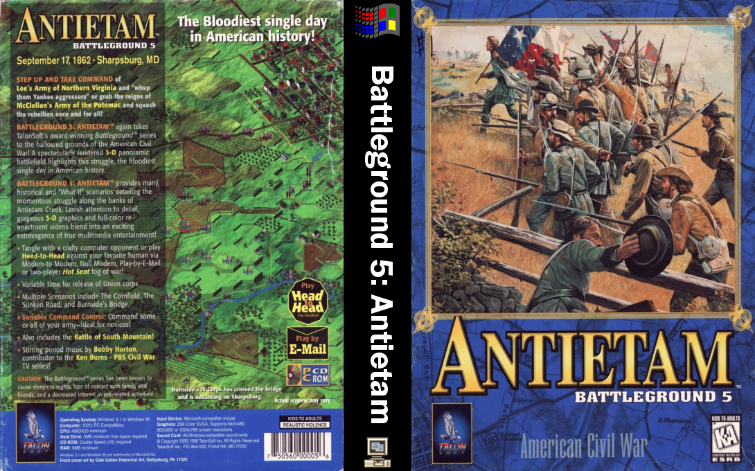 Battleground 5: Antietam — box-texture (WOR)
