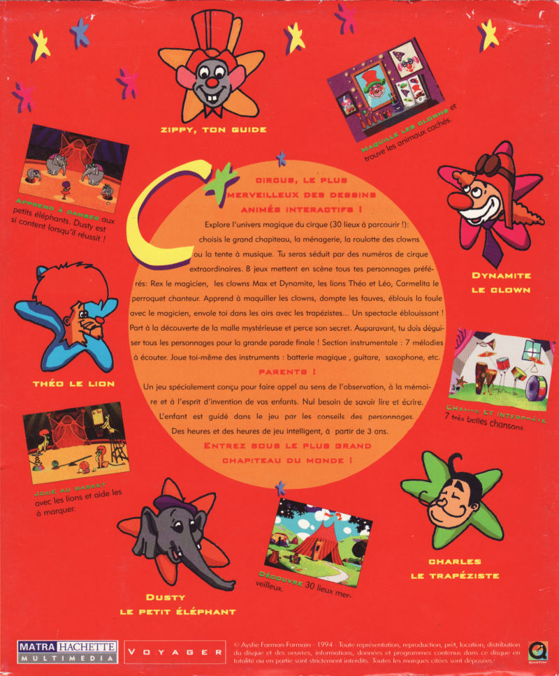 Circus! — box-2D-back (FR)