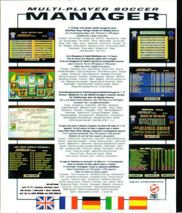Multi-Player Soccer Manager — box-2D-back (EU)