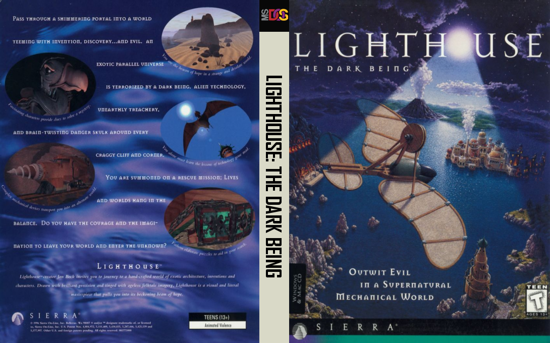 Lighthouse - The Dark Being — box-texture (US)