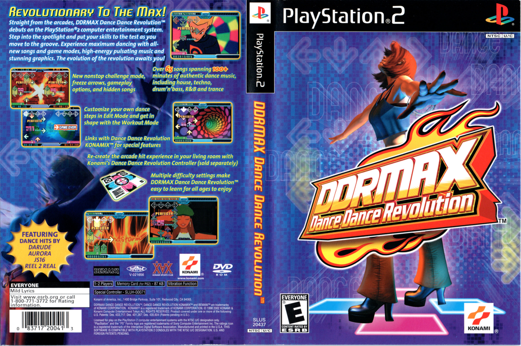 DDRMAX - Dance Dance Revolution — box-texture (US)