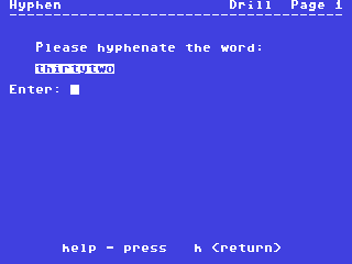 Hyphen — ss (WOR)