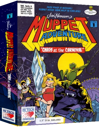 Jim Henson's Muppet Adventure No. 1 - Chaos At The Carnival — box-3D (US)