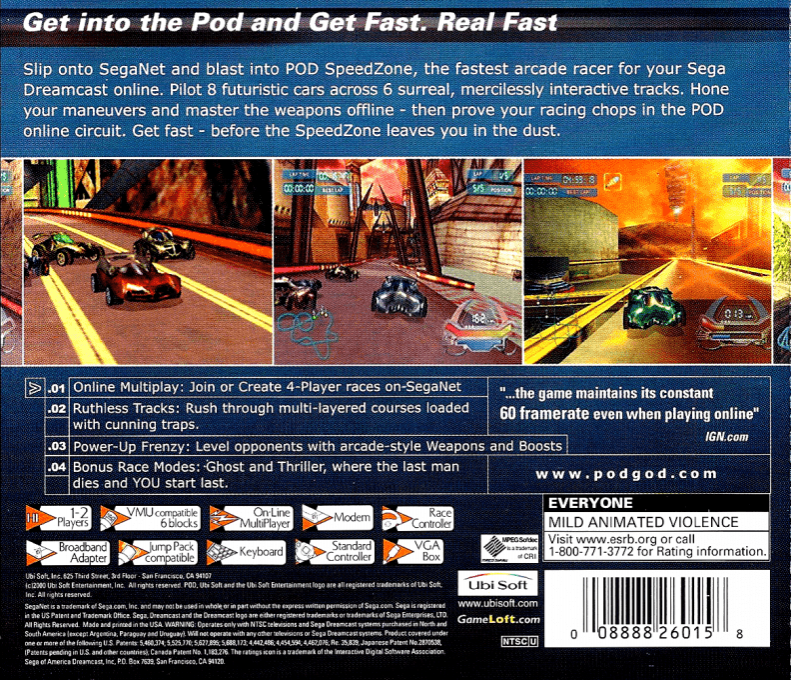 POD - Speedzone — box-2D-back (US)