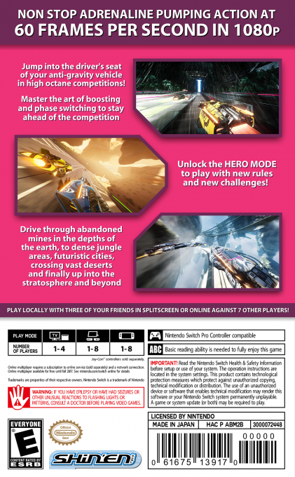 Fast Rmx — box-2D-back (US)