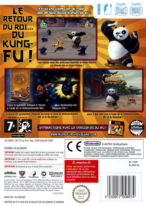 DreamWorks Kung Fu Panda 2 — box-2D-back (FR)