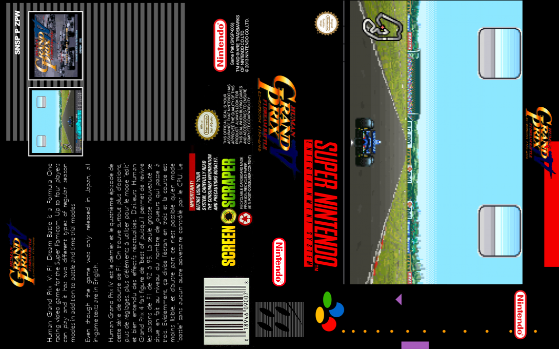 Human Grand Prix 4 - F1 Dream Battle — box-texture (SS)